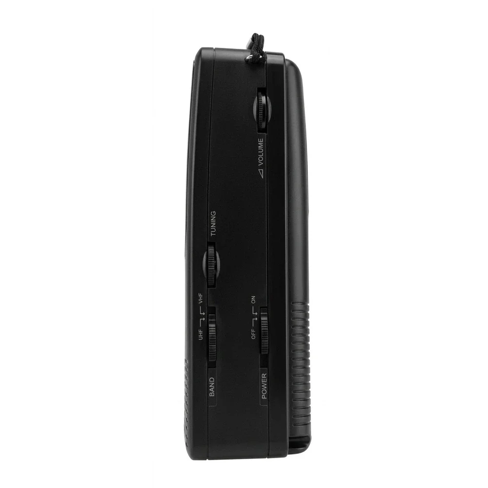 Sony Watchman Model FD-230 Flat Black and White TV, Antenna, Wrist Strap